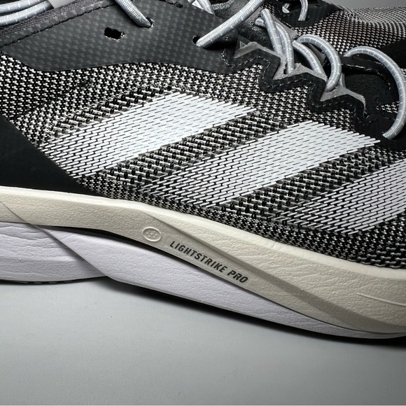 Women’s black grey Adizero Boston 12 running shoes size 6.5 excellent condition - Picture 2 of 11